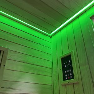 2 شخص مخصص الخشب الجاف والساونا والبخار الرطب الجمع بين غرفة/الجنس ساونا سبا دش البخار المقصورة حمام الأوزون البخار ساونا - Product Image 3