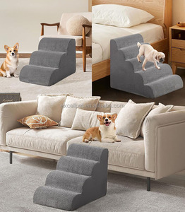 Hot Selling High Density Foam 2/3/4 Pet Soft Steps Hunde treppe für Betts ofa - Product Image 5