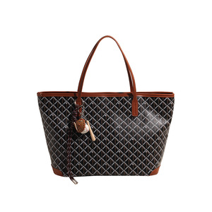 Vente en gros de grands sacs cabas de luxe en toile personnalisables à la mode classique pour femmes sacs à main à fermeture ouverte pour femmes pour le shopping pour femmes - Product Image 6