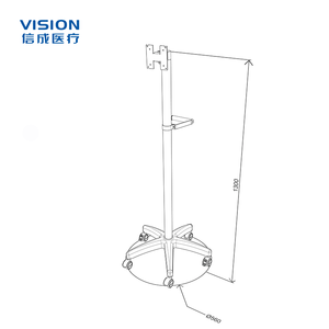 Tầm Nhìn Nhà Máy Thiết Kế Công Nghiệp Di Động Máy Tính Xách Tay Màn Hình Máy Tính Xe Đẩy 5 Bánh Xe Tiếng Ồn-Miễn Phí Nhôm Bệnh Viện Giỏ Hàng Cho Y Tế - Product Image 6