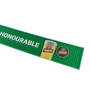Printed Silicone PVC Pub Mat Rubber Beer Spill Pad Bar Runner Drip Tray Non Slip Service Mat <b>Table</b> Pad Coaster Placemat - Product Image 3