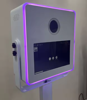 Photomaton portable 15,6 pouces avec éclairage LED, processeur Core i5 6ème génération, 8+256 Go, idéal pour la location lors de fêtes d'anniversaire pour enfants