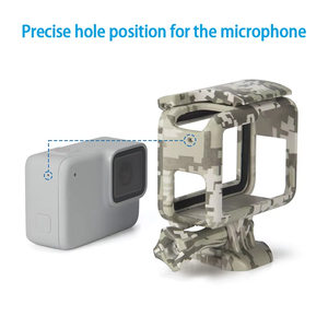 Ngụy trang màu Skeleton trường hợp bảo vệ nhà ở mở Side khung cho GoPro anh hùng 7/6/5 săn bắn ngoài trời - Product Image 3