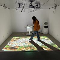 Équipement de parc d'attractions pour parents et enfants, jeu interactif de projection au sol, projecteur 5000 lumens