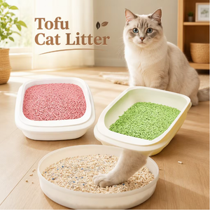 Litière pour chat à base de tofu végétal 2,5 kg, agglomération rapide, jetable aux toilettes, faible teneur en poussière, biodégradable, contrôle des odeurs, granulés, OEM/ODM, échantillon gratuit - Product Image 1