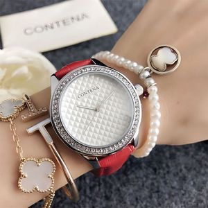 Relojes de mujer económicos, nueva marca en oferta, relojes de diamantes para mujer, relojes minimalistas de moda con correa de cuero para damas. - Product Image 6