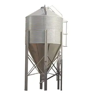 China Manufacture High quality metal silo galvanised feed tower for pig farm poultry house