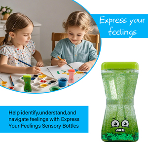 เครื่องตั้งเวลาถ่ายน้ำมันของเหลวแบบตั้งโต๊ะสีสันสดใสของเล่นฝึกประสาทสัมผัสสำหรับเด็กออทิสติก Botella de <span class=keywords><strong>Calma</strong></span> ของขวัญแปลกใหม่ - Product Image 5