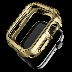 เคส + สายสแตนเลสสำหรับ <span class=keywords><strong>Apple</strong></span> <span class=keywords><strong>Watch</strong></span>,สายรัดข้อมือแบบหัวเข็มขัด Iwatch ซีรี่ส์<span class=keywords><strong>7</strong></span> 6 5 4 3 SE ขนาด44มม. 41มม. 45มม. 40มม. 38มม./42มม. - Product Image 3