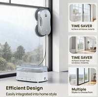 Robot Limpiacristales Inteligente con WiFi/Navegación Automática, Fuerte Succión, Seguro para Todo Tipo de Superficies de Vidrio, Certificado, el Ayudante Definitivo