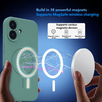 Funda Protectora de Silicona Líquida Premium Antiarañazos con Botón de Cámara con IA para iPhone 14 15 16 17