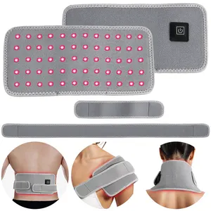 Luce rossa terapia luce infrarossa grande Pad per il corpo avvolgibile cuscinetto riscaldante con Timer LED 660 a 850nm avvolgimento Pad riscaldante