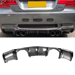 For 3 Series E92 M3 2005-2012 V Style Carbon Fiber Rear Lip Rear <b>Diffuser</b> Bumper Lip - Product Image 1