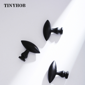 Schwarzer Tür knauf aus massivem Messing Europäische Möbel griffe Schublade zieht Küchen schrank Gold knopf und Griff/Dekorativer Knopf C-5747 - Product Image 3