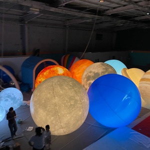 Ballons gonflables décoratifs LED en forme de planètes du système <span class=keywords><strong>solaire</strong></span>, y compris la planète Saturne, à vendre - Product Image 3