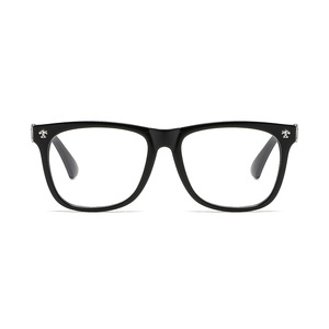 Full Rim Rectangle Eyeglasses <b>Frames</b> Solid Black Anti Uv For Women 2024 - Product Image 1