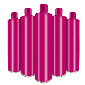 מקדח יהלום ליבה 18mm-400mm 1-1/4''UNC M22 לשימוש רטוב עבור בטון מזוין ואבנים - Product Image 4