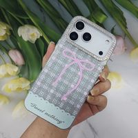 Étui de téléphone portable antichoc en TPU+PC de style Ins pour 11/12/13/14/15/16/17 Pro Max pour Samsung S23/S24/S25