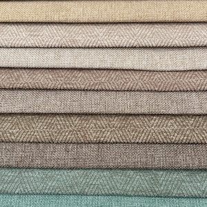 Wejoy 300GSM padrões geométricos 100% poliéster linho sofá tecido para cadeira do sofá - Product Image 3