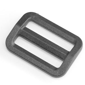 Boucle de réglage carrée rectangulaire à 3 barres en plastique Tri Glides Slide pour sac d'artisanat en cuir Bandoulière Ceinture Sangle - Product Image 2