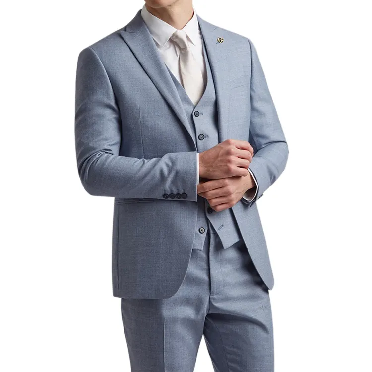 Slim Fit Tailor Made 3 Piece Mens Suit