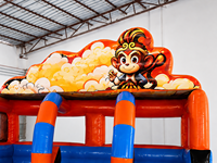 Château Gonflable avec Toboggan pour Enfants, Idéal pour Fêtes, Aire de Jeux Extérieure Commerciale, Vente en Gros Direct Usine