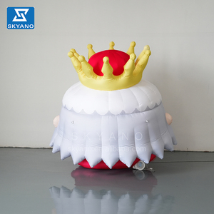Personnages de dessins animés gonflables Roi et <span class=keywords><strong>couronne</strong></span> gonflable Accessoires de décoration de scène de théâtre de mascotte - Product Image 2