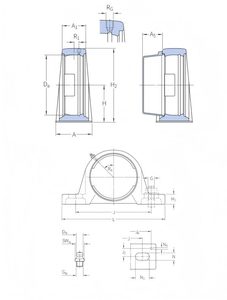 <span class=keywords><strong>Cuscinetto</strong></span> a Sfera con Supporto FCS 12x48x30mm, Modello SY 40 TF - Product Image 4