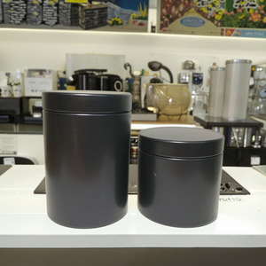 Hộp Trà Nhỏ Di Động Tinh Tế Matt Hộp Thiếc Đen - Product Image 3