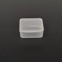 Mini contenants en plastique de 3,5*3,5*1,2 cm, tailles mixtes, boîte en plastique transparente carrée vide pour organiser de petits objets, bijoux