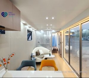 New <span class=keywords><strong>Modular</strong></span> Tiny <span class=keywords><strong>container</strong></span> Pod viên nang Nhôm không gian nhà prefab di động tích hợp nhà thép cấu trúc cho khách sạn - Product Image 6