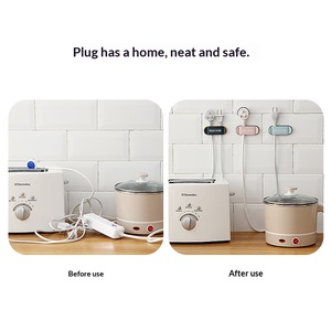 Clip de rangement multifonction pour câbles électriques et de données, en plastique ABS, pratique et adapté à une utilisation multi-pièces. - Product Image 3