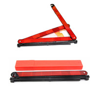 Triangle de signalisation routière pliable rouge pour véhicules, kit d'avertissement réfléchissant d'urgence, signal de stop pour assistance routière