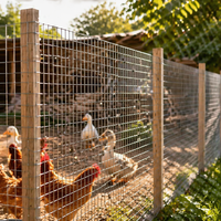 Grillage soudé galvanisé écologique pour clôture de jardin, enclos à poulets, cages à volailles et lapins, filet pour volailles, maille carrée