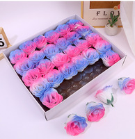 Aierflorist Semprotan Warna Kristal Kepala Mawar Grosir Cina Kotak Hadiah Hari Valentine Natal Buket dengan Mawar Gradasi Bergaya