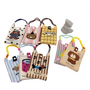 Borsa per Telefono in Poliestere Sofisticata, Nuova Borsa a <span class=keywords><strong>Tracolla</strong></span> Versatile con Design Cartoon e Colori Dopamina - Product Image 1