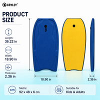 Planche de bodyboard portable de couleur unie pour la plage, les jeux aquatiques, le surf, les sports nautiques d'été en plein air, logo personnalisé OEM