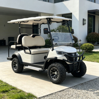 Voiturette de golf électrique Rainbow 4 places 72V Lithium DOT US, couleur de carrosserie personnalisable, boîte arrière supplémentaire, rangement supplémentaire, modèle de luxe