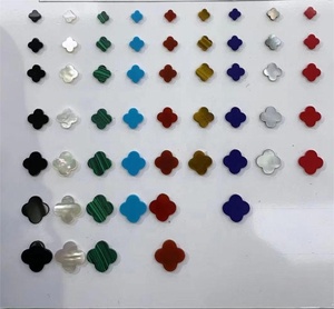 <span class=keywords><strong>Pierre</strong></span> naturelle trèfle à quatre feuilles forme Agate <span class=keywords><strong>rouge</strong></span> <span class=keywords><strong>Malachite</strong></span> matériel <span class=keywords><strong>pierre</strong></span> pour la fabrication de bijoux - Product Image 3