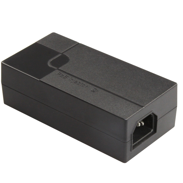 Single port PoE injector AC 100/240V 15.4W IEEE802.3af