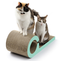 Cat Scratcher en carton ondulé avec griffoir de chat de luxe de forme unique
