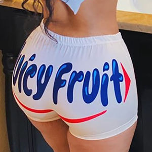 Pantaloncini Sexy da Spiaggia Hip-hop 2020, Nuovi Shorts Estivi a Vita Alta con Stampa Snickers, Slim Fit per <span class=keywords><strong>Donna</strong></span> - Product Image 2