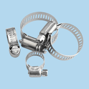 201 Stainless Steel <b>Quick</b> <b>Release</b> Adjustable 6mm-550mm Heavy Duty Pipe Clip Band Zebra Worm Gear Screw hose <b>clamp</b> - Product Image 5