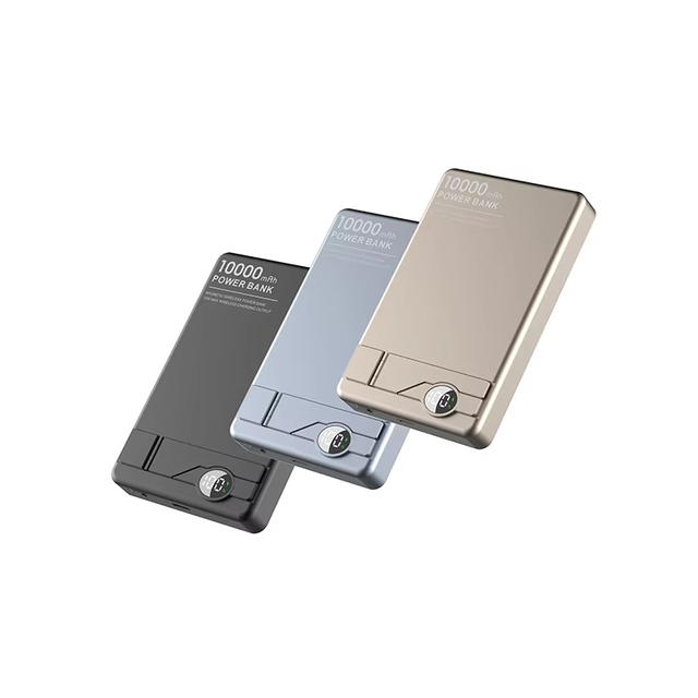 New Arrival 10000mAh Ultra Slim Portable Power Bank Aluminum Alloy Magnetic Wireless Charger 20W Output Power Fast Charging