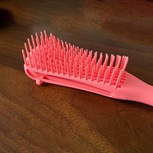 A802 Peine de aire con cojín de aire de doble propósito (uso en seco/húmedo) para rizar el cabello, con diseño hueco para alimentación de raíces y masaje de ocho dedos - Product Image 3