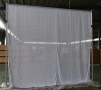 Système modulaire de tubes et de rideaux pour les décors de mariage, les événements, les salons professionnels et les expositions