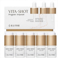 Ampoule liquide éclaircissante, blanchissante et anti-âge à la glycérine, enrichie en vitamine C stabilisée et acide hyaluronique, pour un éclat visage durable à usage quotidien