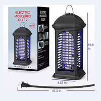 Piège à insectes d'extérieur, anti-moustiques, électrique, à brancher, avec 3 prises