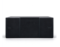 PA B218 Subwoofer Profesional Dual 18" 1600W/3200W Daya Puncak 30Hz-200Hz Kabinet Speaker Hitam