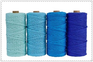Corde tressée en gros 2mm 3mm 4mm 5mm Fil <span class=keywords><strong>de</strong></span> coton pour pompons - Product Image 3